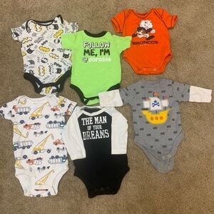 Lot of Adorable BABY ONESIES Sz 3 MO - 6 to 9 MO